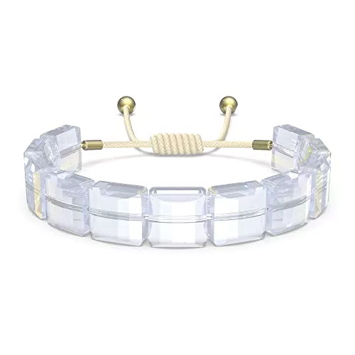 Swarovski Letra Bracciale in Cristalli Swarovski, Placcato in Tonalità Oro