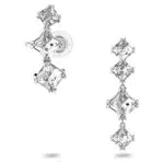 Swarovski Orecchino a Clip Millenia, Bianco, Placcato Rodio