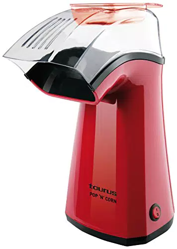 Taurus POP'N'Corn Macchine per Pop-Corn, 1100 W, Plastic