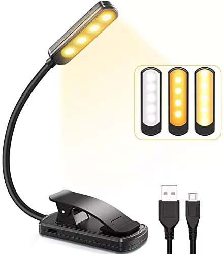 TEAMPD Luce da Lettura, USB Ricaricabile Lampada da Lettura