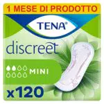 TENA Discreet Mini Pacco Scorta Mensile - Assorbenti per perdite urinarie femminili