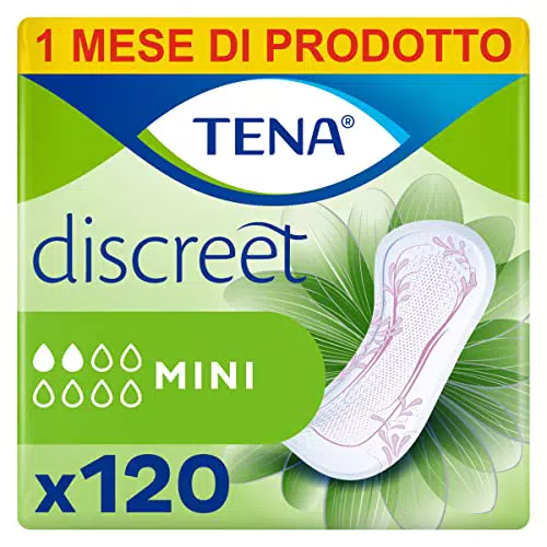 TENA Discreet Mini Pacco Scorta Mensile - Assorbenti per perdite urinarie femminili