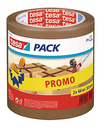 tesa 57456 Nastro da Imballo Avana-Pack da 2 pz, Marrone