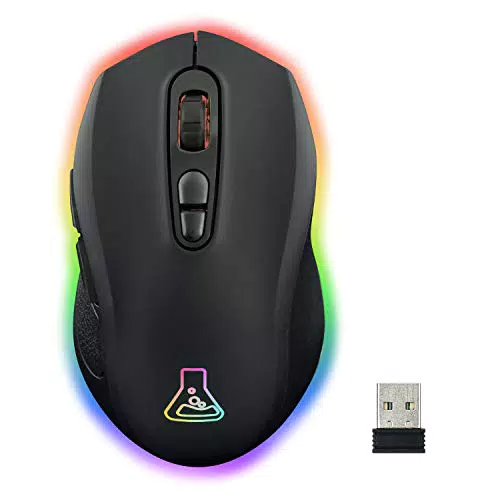 THE G-LAB Kult Neon Mouse da Gaming Wireless Ricaricabile - Preciso e Reattivo