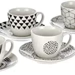 Tognana ME685015529 Linea Metropolis Graphic Set 6 tazze caffè con piattino