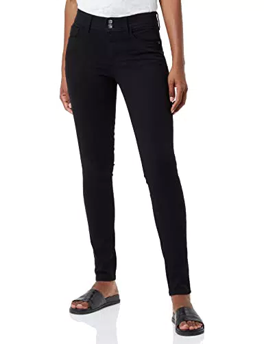 TOM TAILOR 202212 Alexa Skinny, Jeans Donna, 10270 - Black Black Denim