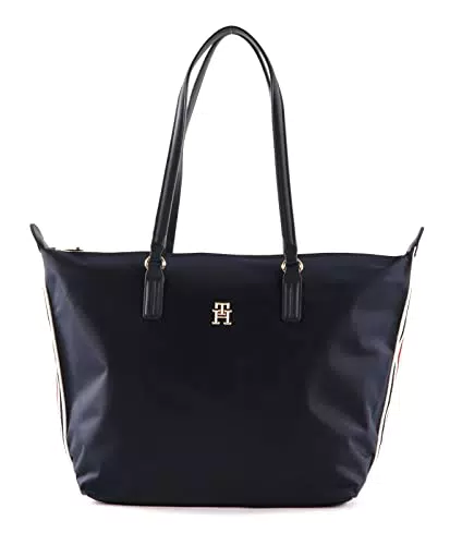 Tommy Hilfiger Poppy Tote Corp, Donna, Space Blue, One Size