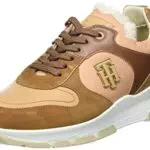 Tommy Hilfiger TH-Sneaker da Corsa in pelle scamosciata, Scarpe da Ginnastica Donna, 41