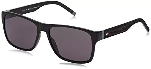 Tommy Hilfiger Th 1718/S, Occhiali da Sole Uomo, Nero