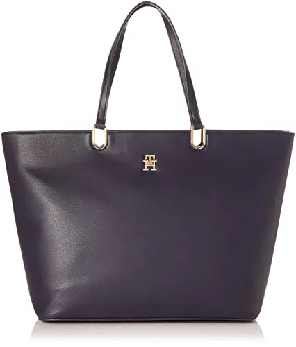 Tommy Hilfiger TH Timeless Med Tote, Donna, Space Blue