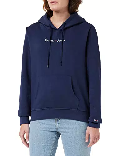 Tommy Jeans TJW Reg Serif Linear Hoodie Maglieria Pesante