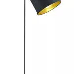 TRIO Leuchten Hostel - Lampada a stelo in metallo, colore: nero opaco/oro