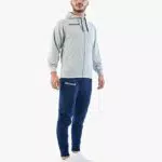 TUTA KING COTONE TERRY GRIGIO/BLU Tg. 3XS
