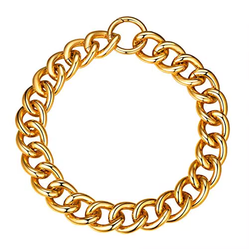 U7 Choker Collana Girocollo Donna a Catena Robusta
