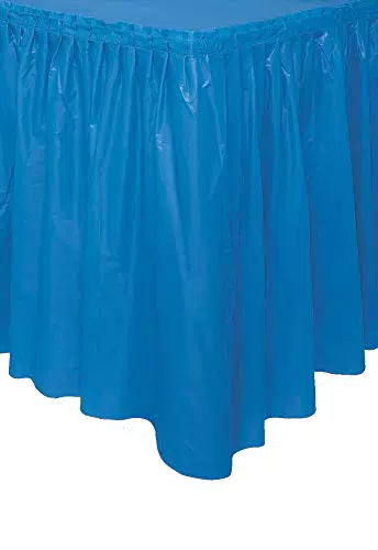Unique- TableSkirt Gonna Plastificata da Tavola, Tinta Unita