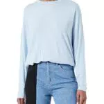 United Colors of Benetton Maglione 3JLVD102E Donna, Blu Malibu 93g