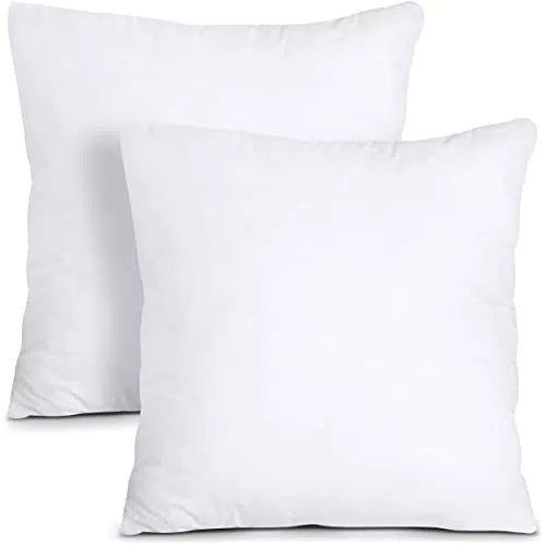 Utopia Bedding Set di 2 Cuscini, 45 x 45 cm Imbottitura per Cuscini