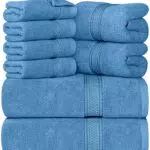 Utopia Towels - Set di asciugamani a 8 pezzi (Blu Elettrico)