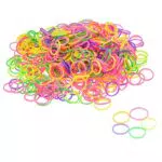 VAGA confezione risparmio con 600PCS ottima qualità Colori misti fosforescente Strong Loom/elastici in gomma con glitter e mollette a forma di S ganci in plastica/in colore trasparente