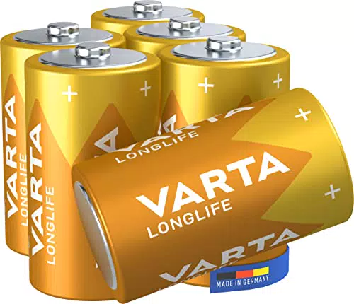 VARTA Longlife Batteria alcaline ideali per telecomandi LR20 (pacco da 6)