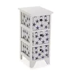Versa Starfish Mobile per il Bagno, Arredo Bagno, Cassettiera con 3 Cassetti per Organizzare
