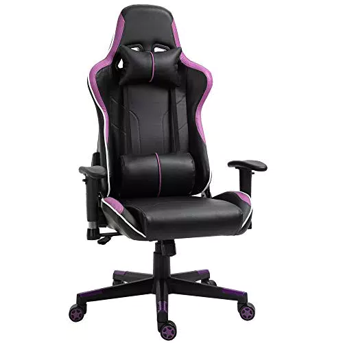 Vinsetto Poltrona da Gaming con Altezza Schienale Regolabile
