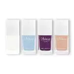 Wakeup Cosmetics - Kit per la Cura delle Unghie - Contiene 1 Trattamento rinforzante per Unghie + 3 Smalti per Unghie a Lunga Durata