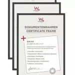 Walther Design New Lifestyle Cornici Foto, Confezione da 3, Nero, 21 x 29,7 cm