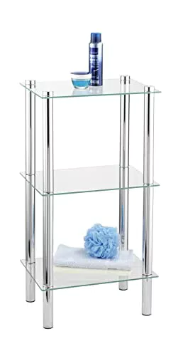 WENKO Exclusiv scaffale Yago 3 ripiani in vetro - 3 ripiani in vetro