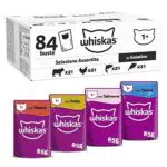 Whiskas Selezione Assortita in Gelatina 1+, Cibo Umido per Gatti
