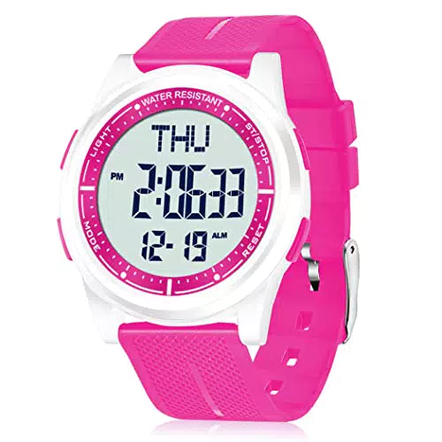 WIFORT Orologio Digitale da Polso, Orologio Sportivo Uomo Donna Impermeabile 5ATM Con Retroilluminazione a LED