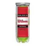 Wilson Rush 100, Palline Da Padel Confezione 3 Compatibili Con Ogni Tipo Di Campo Wrt136500 Unisex Adulto
