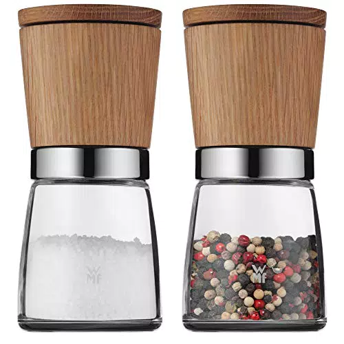 WMF Ceramill Nature Macinaspezie, Set da 2 Pezzi in Acciaio Inox e Legno