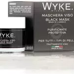 WYKE.MILANO - BLACK MASK, Maschera Viso Punti Neri, aggiunta di bava di lumaca