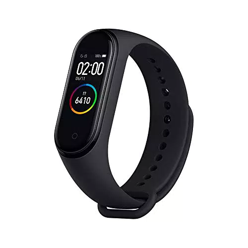 Xiaomi MI Smart Band 4, Schermo 0.95" AMOLED, Touchscreen, con Monitoraggi e Funzioni Sport, Nero [Versione Italiana]