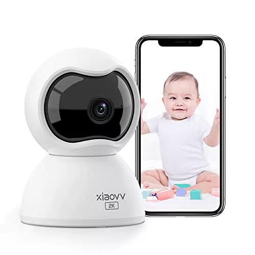 XIAOVV Telecamera Wi-Fi Interno 3MP, Videocamera sorveglianza