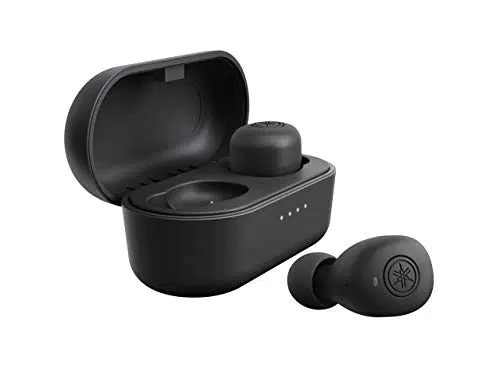 Yamaha TW-E3B Cuffie Bluetooth, Auricolari In-Ear Wireless, 6h di Autonomia con 1 sola Ricarica, Impermeabili (Certificazione IPX5), Custodia di Ricarica, Nero