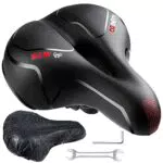 YOUNGDO Sella Bici Comoda, Sella Bici in Gel, Sella per Bicicletta Morbido Ampia