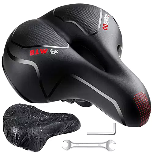 YOUNGDO Sella Bici Comoda, Sella Bici in Gel, Sella per Bicicletta Morbido Ampia