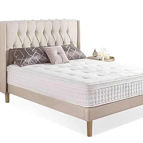 ZINUS Euro Top Materasso ibrido a molle insacchettate adattabile a 7 zone | 120 x 190 cm | Altezza 30 cm