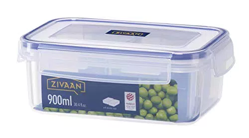 ZIVAAN - Contenitore per cibo rettangolare con due scompartimenti
