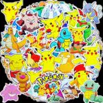 100 adesivi anime kawaii cartone animato regalo per bambini adolescenti festa di compleanno adesivi in vinile impermeabili per bottiglia d'acqua