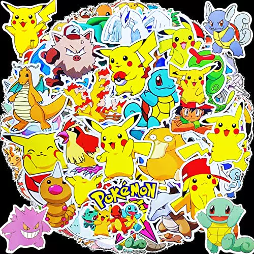 100 adesivi anime kawaii cartone animato regalo per bambini adolescenti festa di compleanno adesivi in vinile impermeabili per bottiglia d'acqua