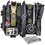 13 in 1 Kit di Sopravvivenza, Kit Professionale di Sopravvivenza di Emergenza con Accessori da Campeggio