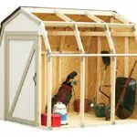 2x4 Basics Hopkins 90190 - Kit casetta da giardino, Tetto stile fienile