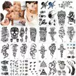 30 Fogli Tatuaggi Temporanei per Uomo o Donna