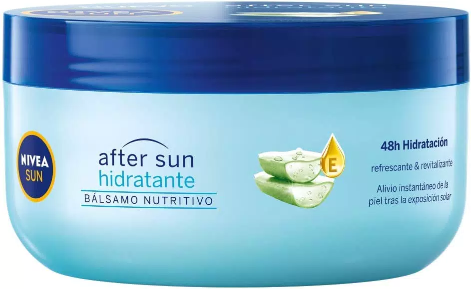 NIVEA SUN After Sun Crema idratante per nutrire e rivitalizzare la pelle con aloe vera e vitamina E