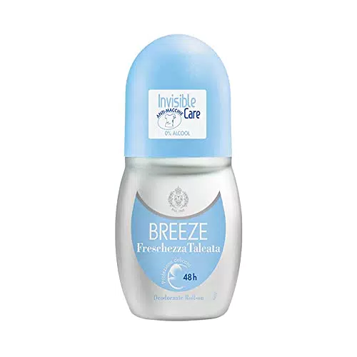 6 x BREEZE Deodorante Roll On Freschezza Talcata 50 Ml