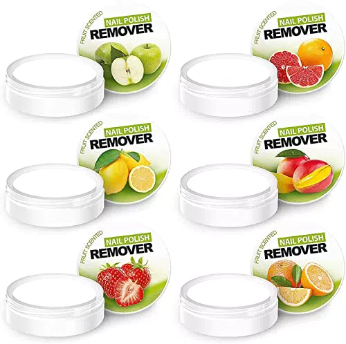 6 x Tubi Per La Rimozione Dello Smalto Per Unghie Senza Acetone Profumati Alla Frutta