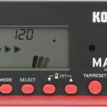 Korg MA-2 LCD Metronomo Digitale Compatto, Nero/Rosso